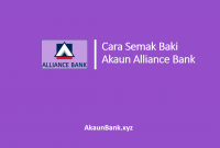 Cara Semak Baki Akaun Alliance Bank