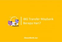 IBG Transfer Maybank Berapa hari