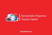 Semak Baki Pinjaman Toyota Capital