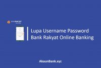 Lupa Username Password Bank Rakyat Online Banking