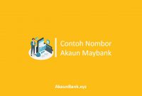 Contoh Nombor Akaun Maybank